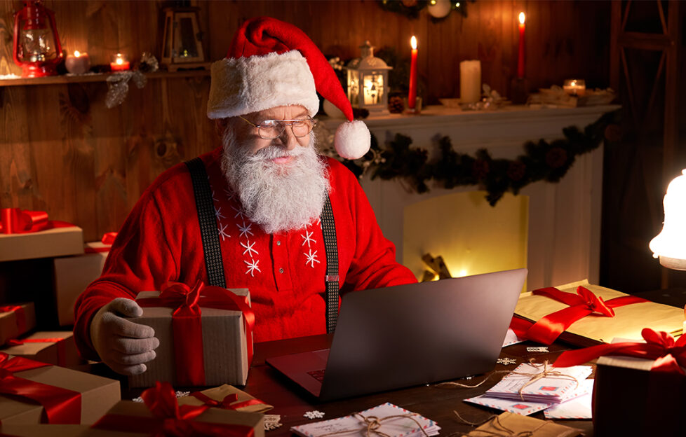 Santa at his desk Pic: Shutterstock