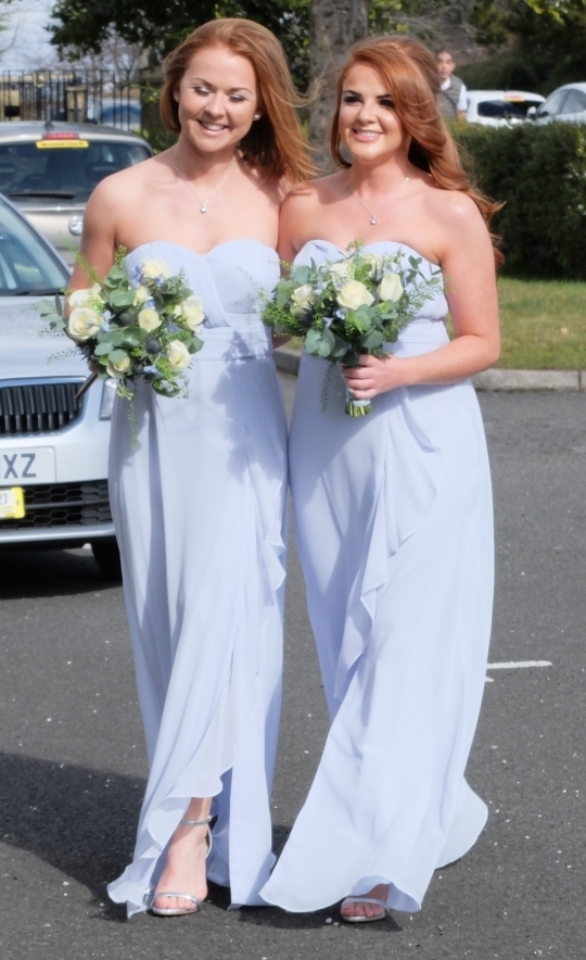 The Bridesmaids Lindsay MacDonald and Jacquelynn MacHugh.
