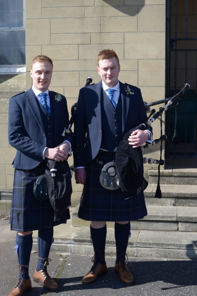 Pipers Mark and Alan McCormick