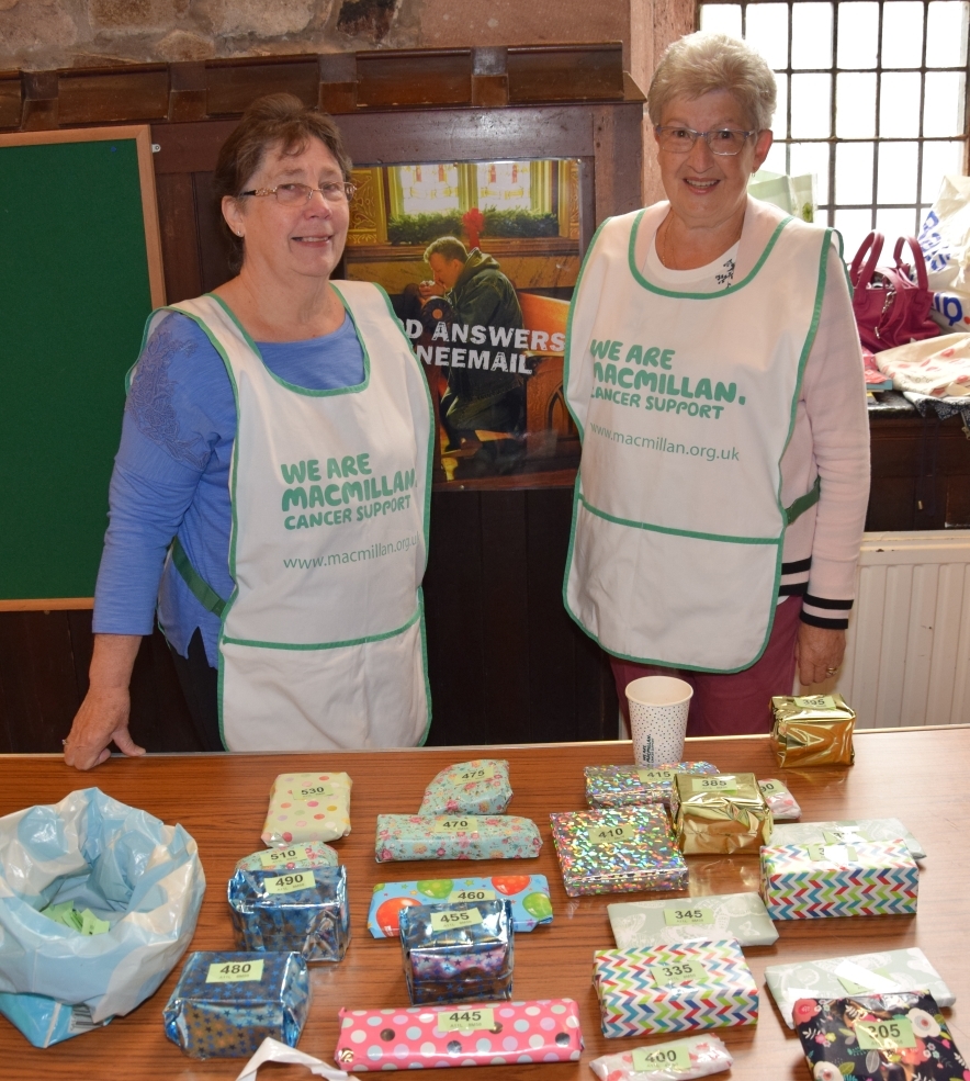 Jean Kirk and Wilma Stevenson manned the tombola stall.