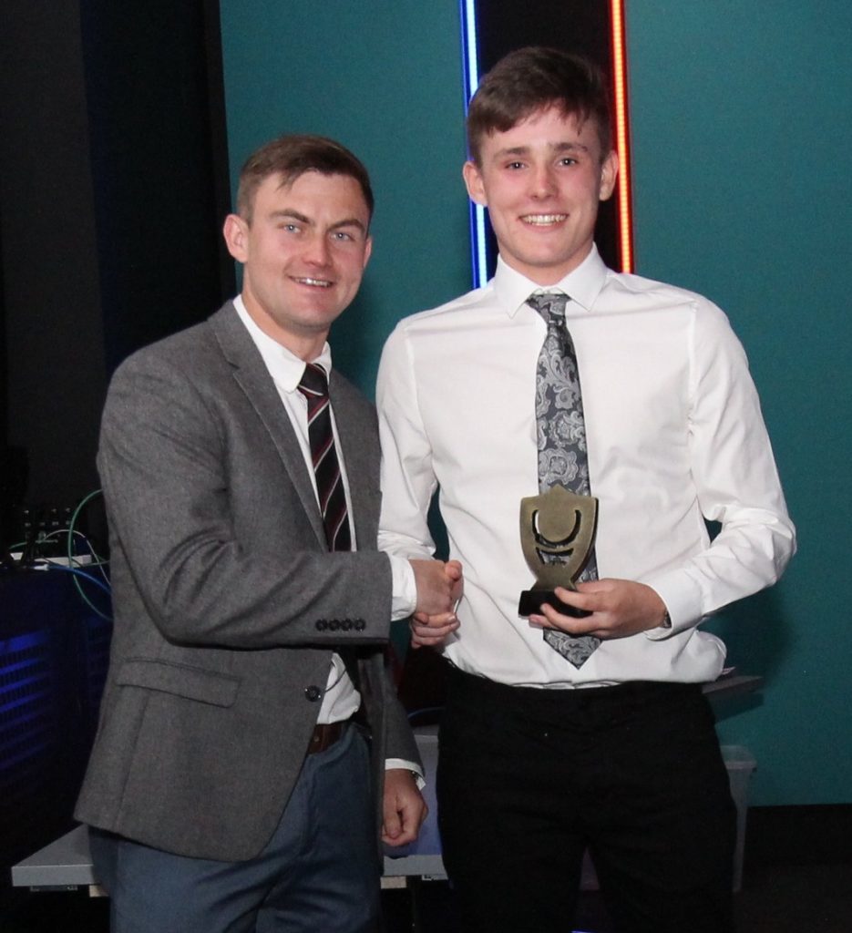 Calum Cook was the coaches' and parents' choice for player of the year.