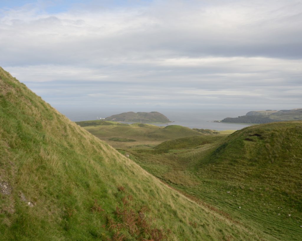 The view to Davaar Island and beyond.