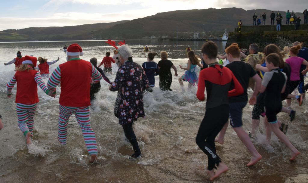 They made a splash entering Campbeltown Loch.