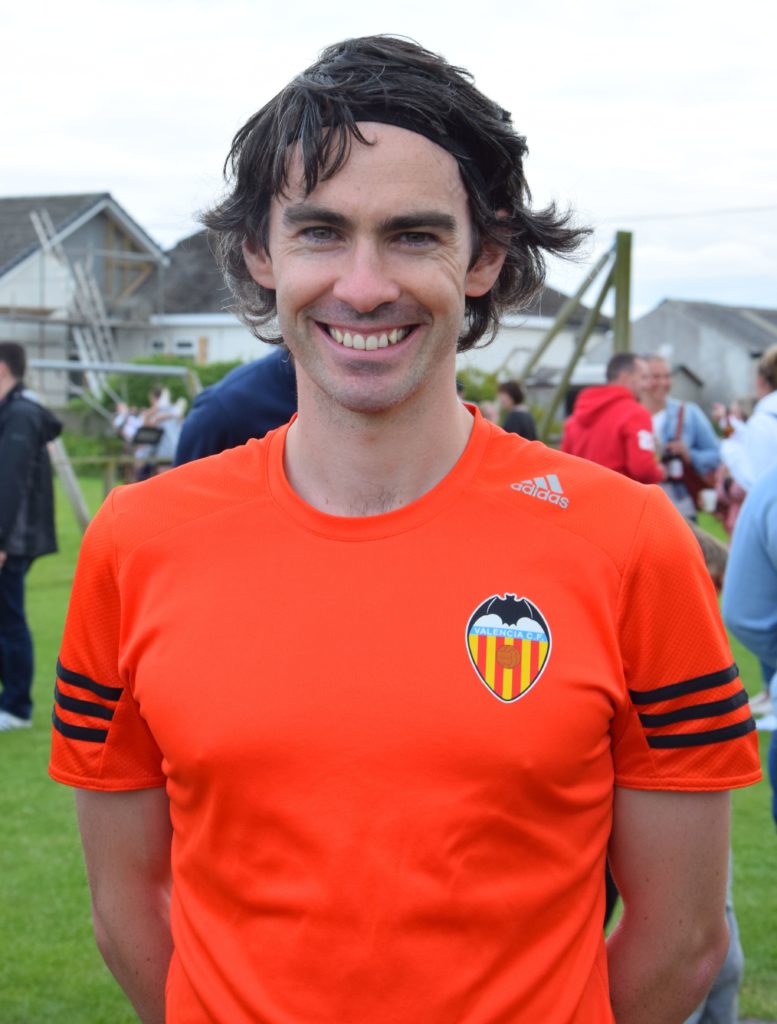 MJ Sharkey from Dundee, winner of the men’s half-mile race.