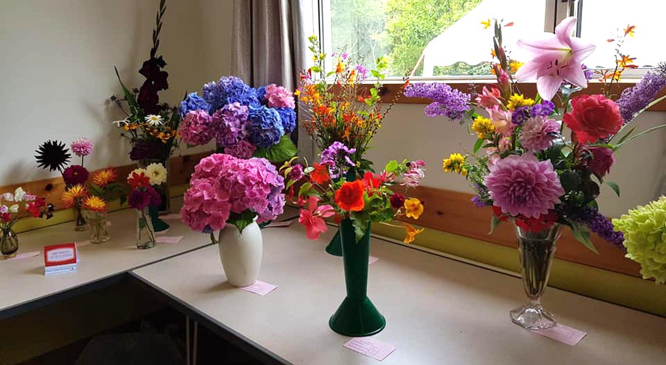 The winning flower arrangements were stunning.