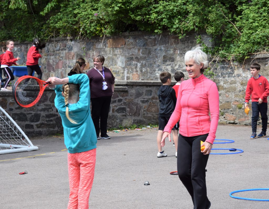 Judy Murray wrote that seeing the children's faces light up during the classes was 'just a delight'.