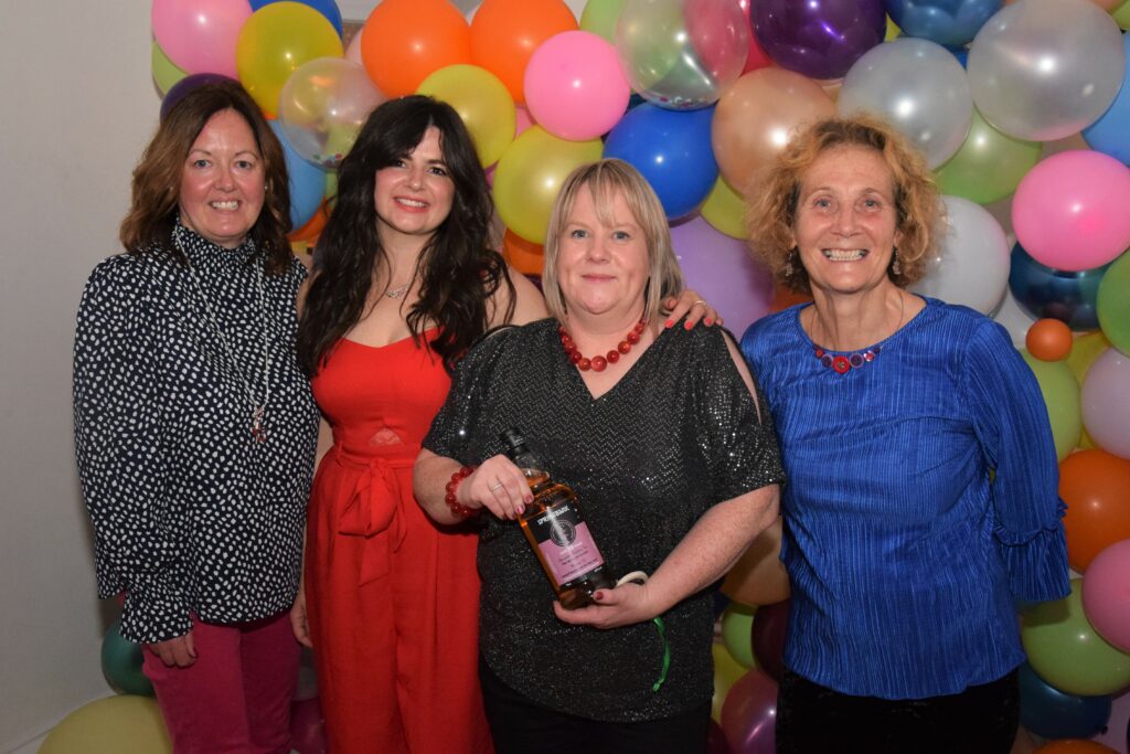 Eilidh McLellan, Sarah Thompson, Linda McLean and Margaret Sinclair of The Kintyre Larder which was voted Small Business of the Year.