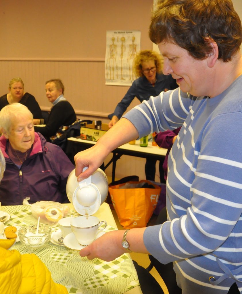 Mairi Semple coffee morning at full strength