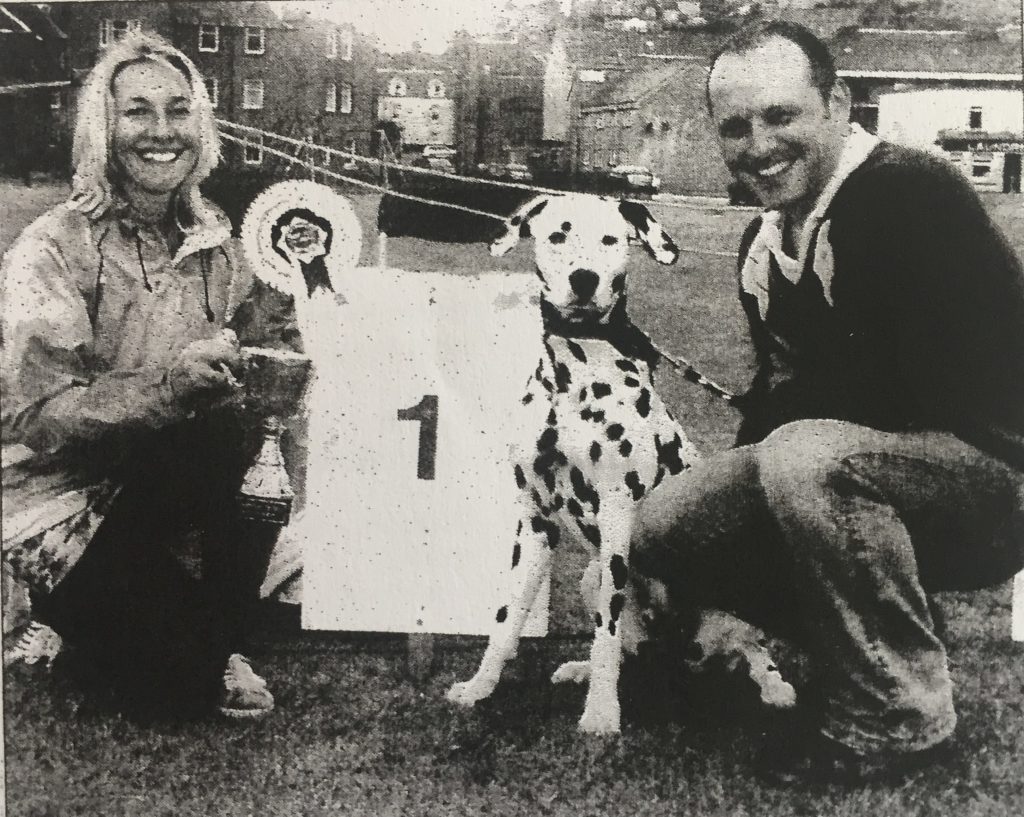 Ten years ago: Monty with owners Louise Farmer and Grieg Ferguson and their prize.