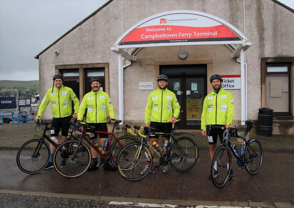 Rugby stars complete charity cycle challenge