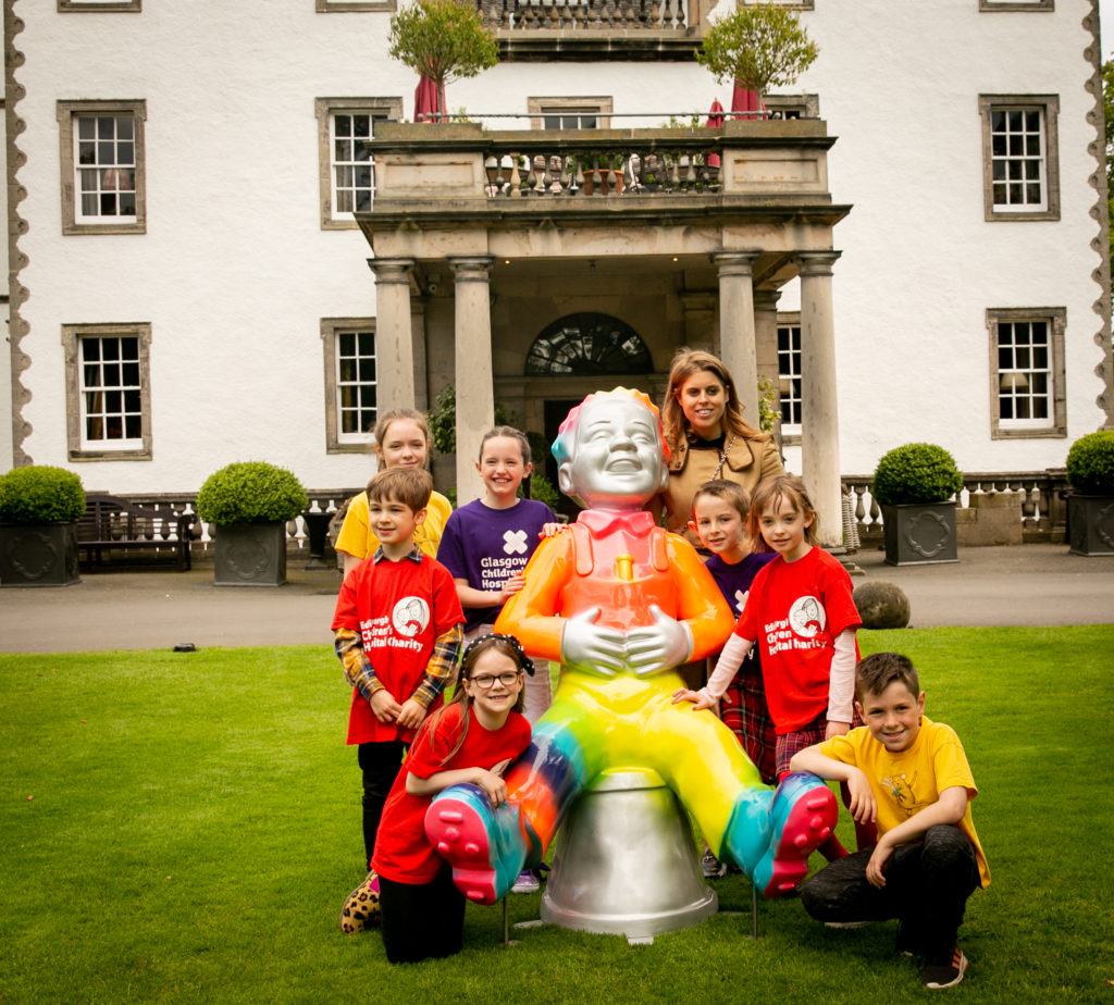 Her Royal Highness Princess Beatrice of York, Patron of the Edinburgh Children’s Hospital Charity, has officially launched Oor Wullie’s BIG Bucket Trail