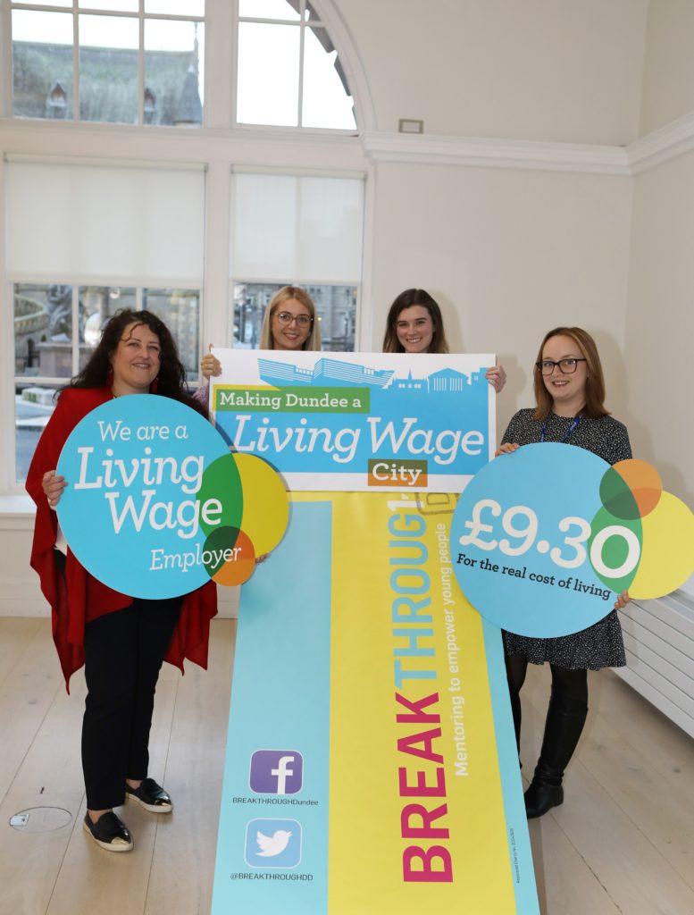 Breakthrough Dundee becomes an accredited Living Wage employer