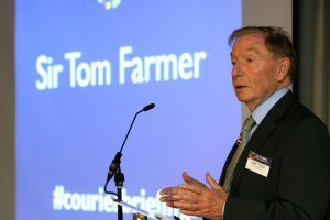 Tom Farmer speaks at The Courier Business Briefings
