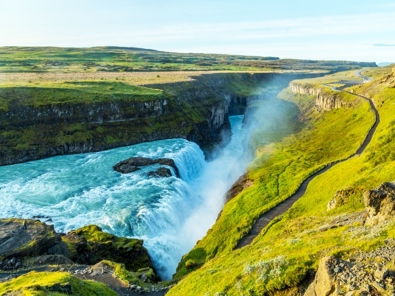 Gullfoss Waterfall, Iceland.