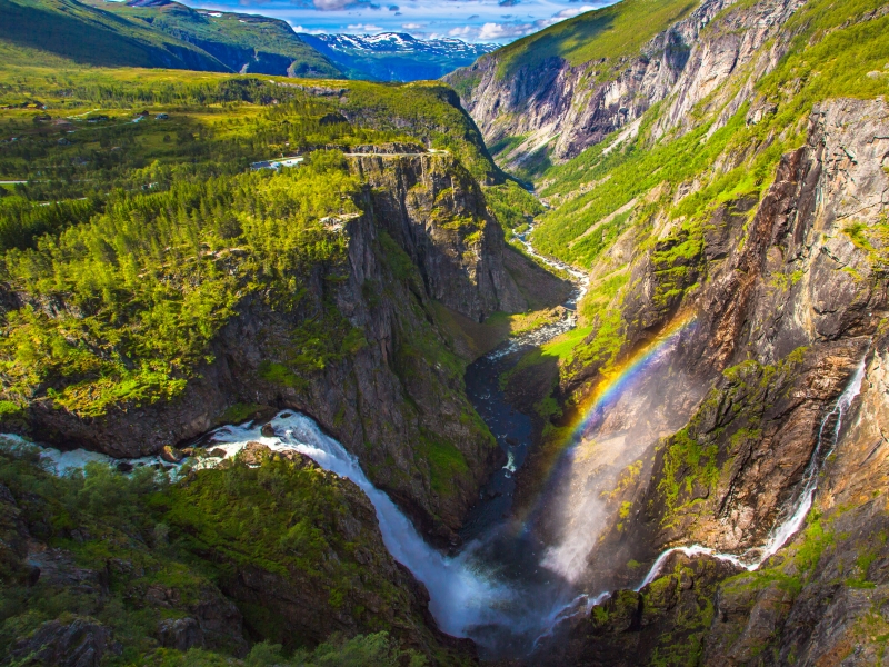 Voringfossen waterfall.