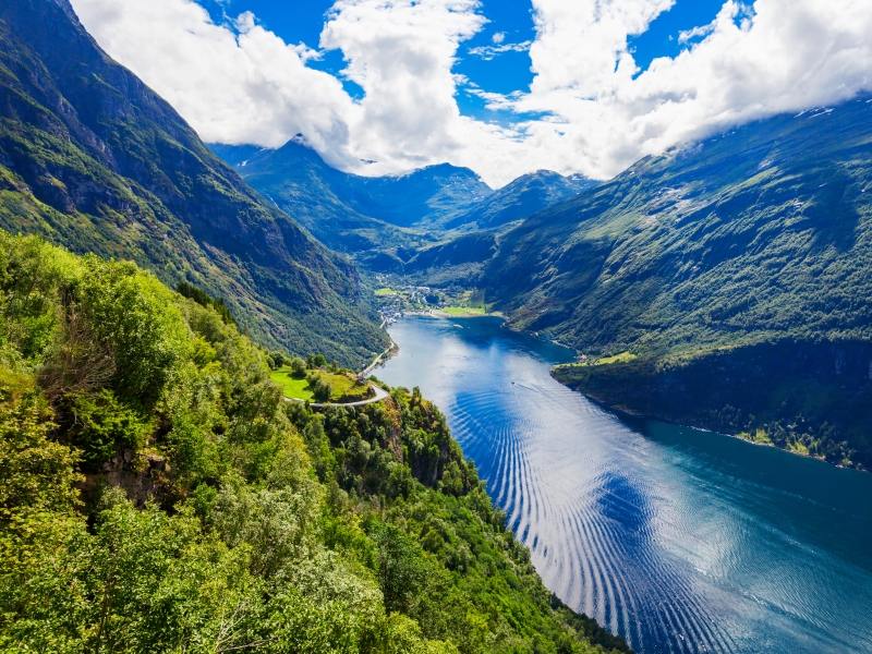 Beautiful Geirangerfjord.