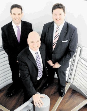 Frank Millar, left, director of Costain’s Hydrocarbons and Chemicals sector, ClerkMaxwell’s managing director John Wilson,  (centre), and director Alistair Dornan