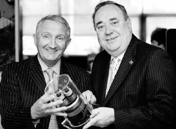 CRITICAL MASS:  Thierry Pilenko, left, and Alex Salmond at the official opening