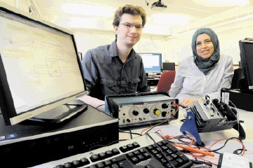 RGU introduces the new LabVIEW Academy: (from left): James Philp and Dr Dallia Ali