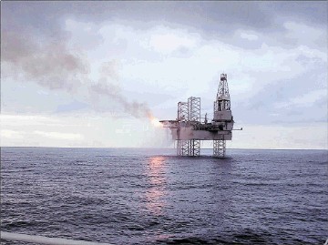 The Galaxy II jackup rig at the Catcher field