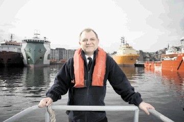 ENCOURAGEMENT: Harbour master and operations director of Aberdeen Harbour, Ray Shaw