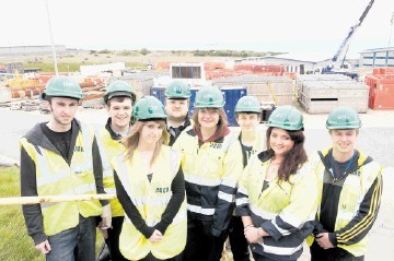 ASCO has recently introduced eight new apprentices to its UK business. Left to right are: Iain Edwards, Alex McGregor, Gemma Lawson, Scott Partington, Caryn Bennett, Brandon McBain, Naomi Ballantyne and Adam Watt