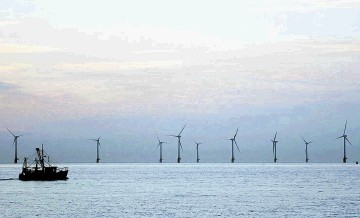 An offshore wind farm