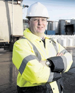 OVERSEAS EXPERIENCE: WMA sales director Rob O’Neill at the company’s Peterhead processing facility