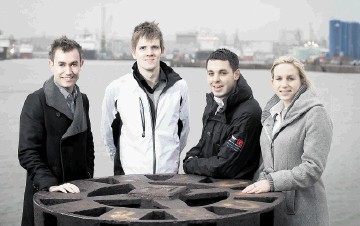 BIBBY GRADUATE  TRAINEES: From left, Iain McLean, Martin Kidd, Charlie Jordon and Katie Roberts