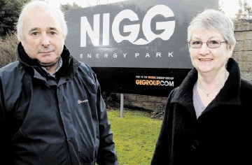 FIRST ENERGY PARK  EMPLOYEES:  Iain Bilsland and Carol Grove