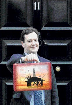 NEW APPROACH: The chancellor   makes amends for his   North Sea tax raid