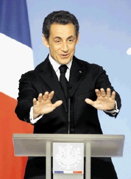 NON: France's President Nicolas Sarkozy banned fracking last year