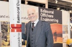 BUOYANT: Jim Milne on the Balmoral stand. Barchfeld Photography