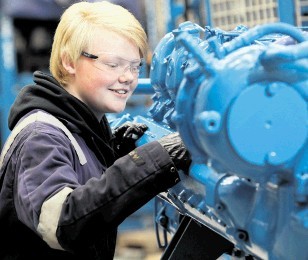 CAREER CHOICE: Anna Duncan . . . knew she might be the only girl in the workshop