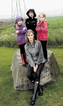 UP CLOSE: Aileen Foulkes with children Antonia, 6, Jonathan, 8, and Gabrielle, 6. Kenny Elrick