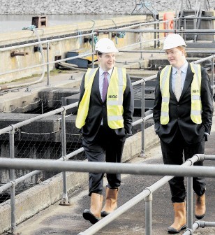 MEETING OF MINDS: Chancellor George Osborne, left, and Danny Alexander