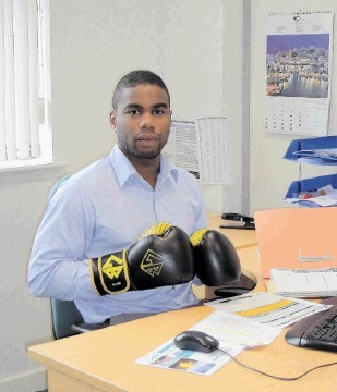 Project management engineer Emmanuel Ahonsi is also a talented boxer