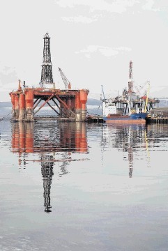 Drilling rig Ocean Guardian at rest