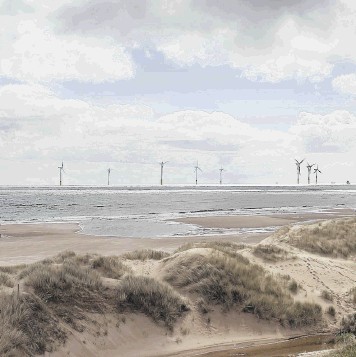 WINDS OF CHANGE: An artist’s impression of the proposed Vattenfall windfarm