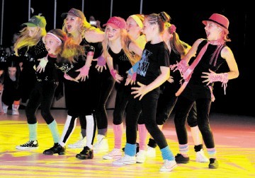 Young dancers from Aberdeen’s Maitland School of Dance entertain the crowd