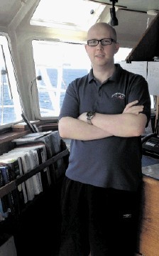 LIFE ON THE OCEAN WAVES: Matthew Parkhouse, 2nd Mate with Vroon Offshore Services