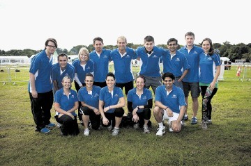 The CNR International team, champions of the Shell Highland Games League 1 competition, captained by Rebecca Gayler