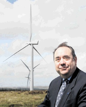 ‘CAUGHT OUT’: Alex Salmond has been pushed into setting the record straight over green energy jobs