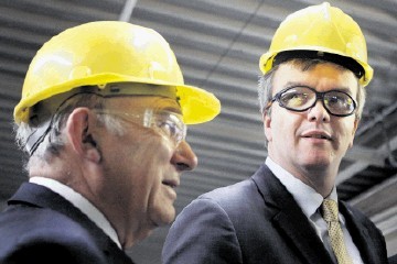 GREEN INDUSTRY: Vince Cable, left, and Secretary of State for Scotland Michael Moore at the GIB launch