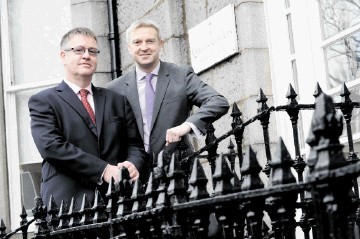 SET FOR EXPANSION: Aberdeen office manager Jim Rutherford and Scotland manager Andy Macfarlane