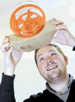 THE WINNER IS: Ewan Gray’s trophy designs will go to offshore winners