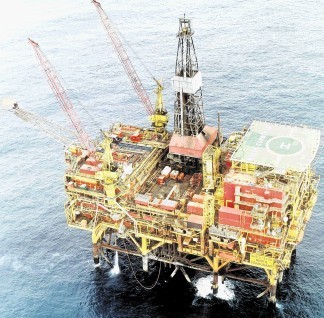 LEAK: Taqa’s Cormorant Alpha platform in the North Sea, which has had £240million investment since 2008