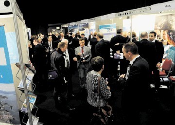 OPENING: The fifth  Offshore Wind and Supply Chain Conference and Exhibition gets under way in the Aberdeen Exhibition and Conference Centre. Kenny Elrick