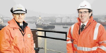 SUCCESSFUL NORTH SEA PARTNERSHIP: Mark Richardson, left, and Ciaran O’Donnell