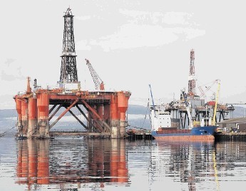 STILL AT WORK: Drilling rig Ocean Guardian